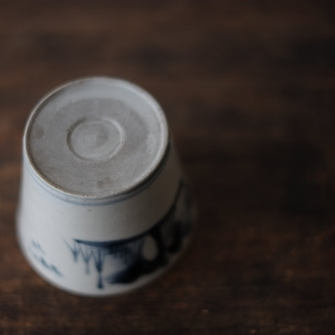 太白手 山水図 蕎麦猪口 (江戸時代) – 逢季荘