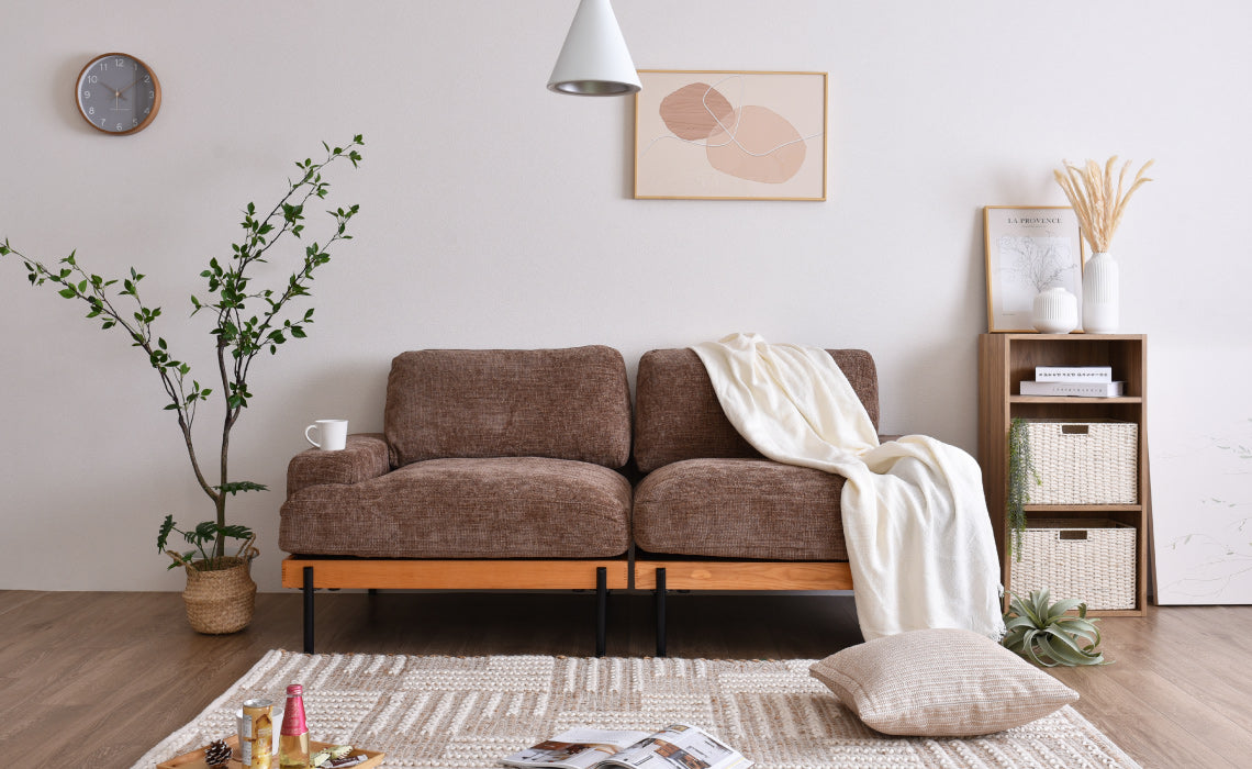 Delos1人掛けアームレスソファ 専用カバー ソファーカバー 簡単