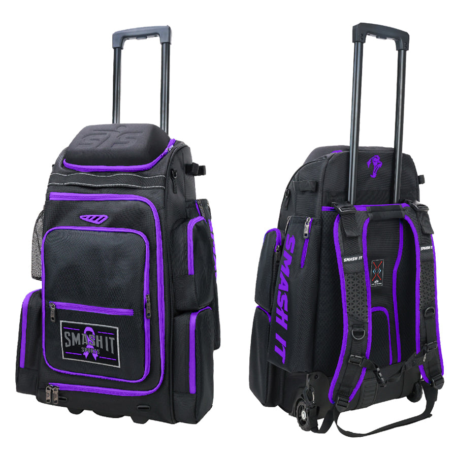 2025 Smash Ops Lil' Guerrilla Hybrid Roller/Bat Pack Bag - Purple