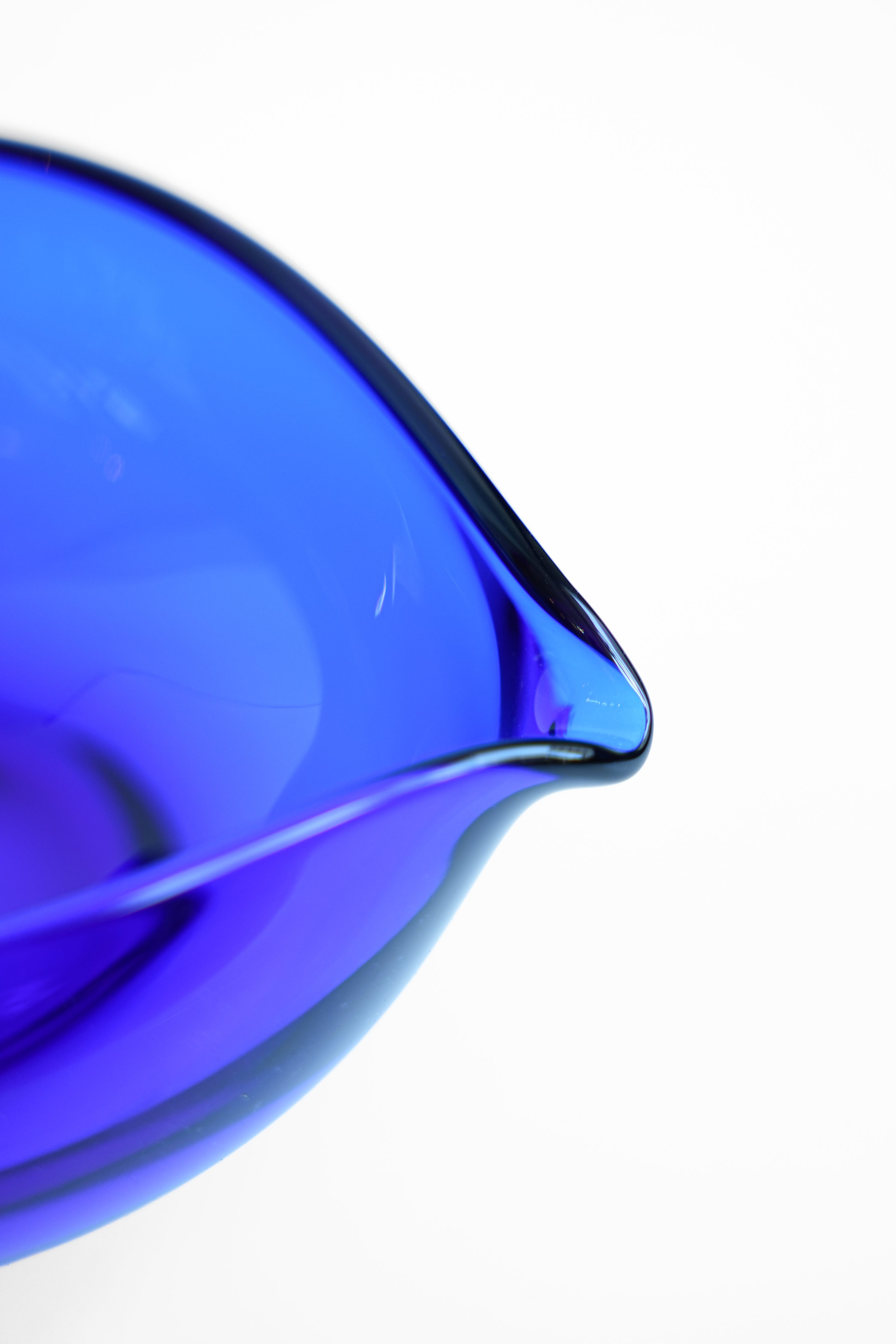 河上恭一郎 瑠璃片口鉢 ガラス工芸/Kawakami Kyoichiro Bright Blue