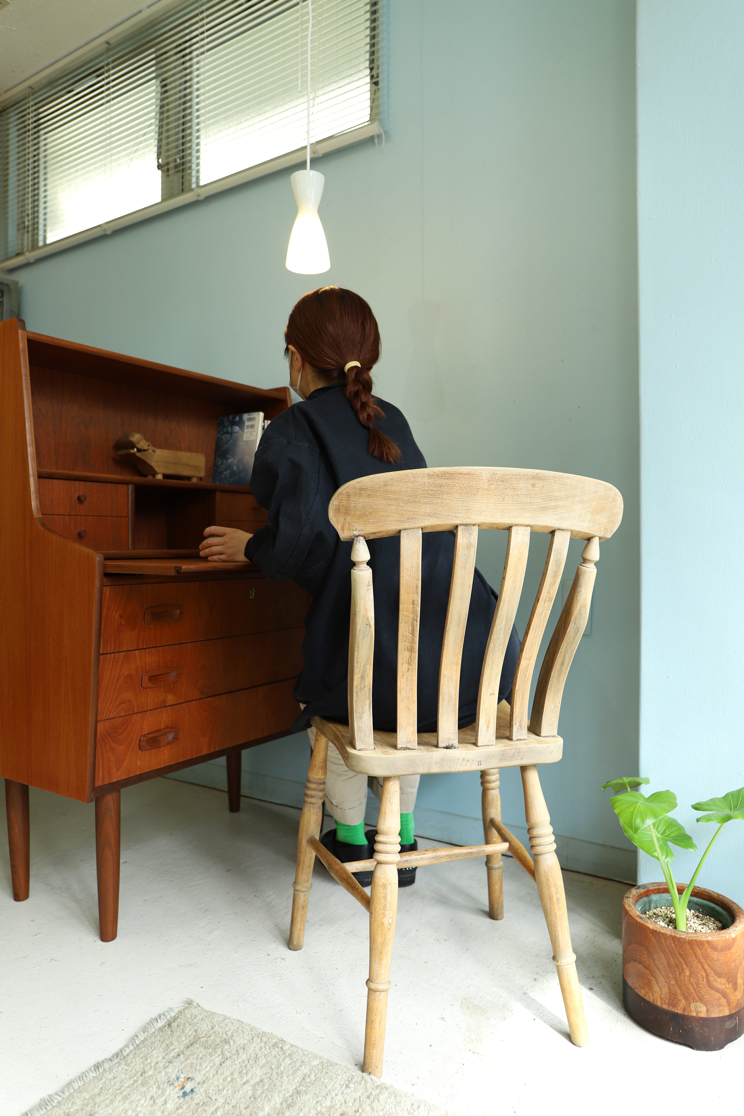 イギリスアンティーク キッチンチェア ウィンザースタイル 椅子/UK