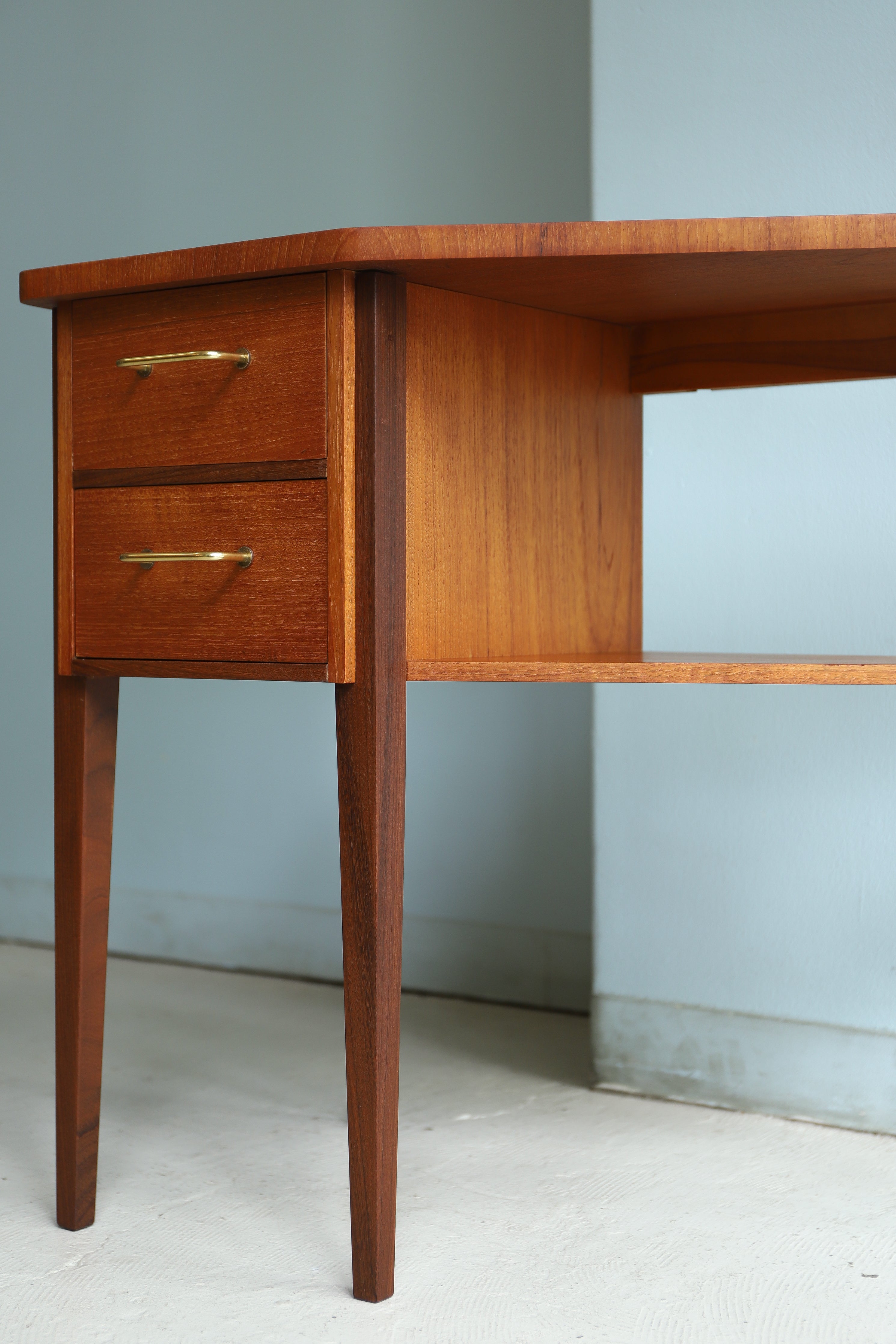 デンマークヴィンテージ コーナーコンソールテーブル 北欧家具/Danish