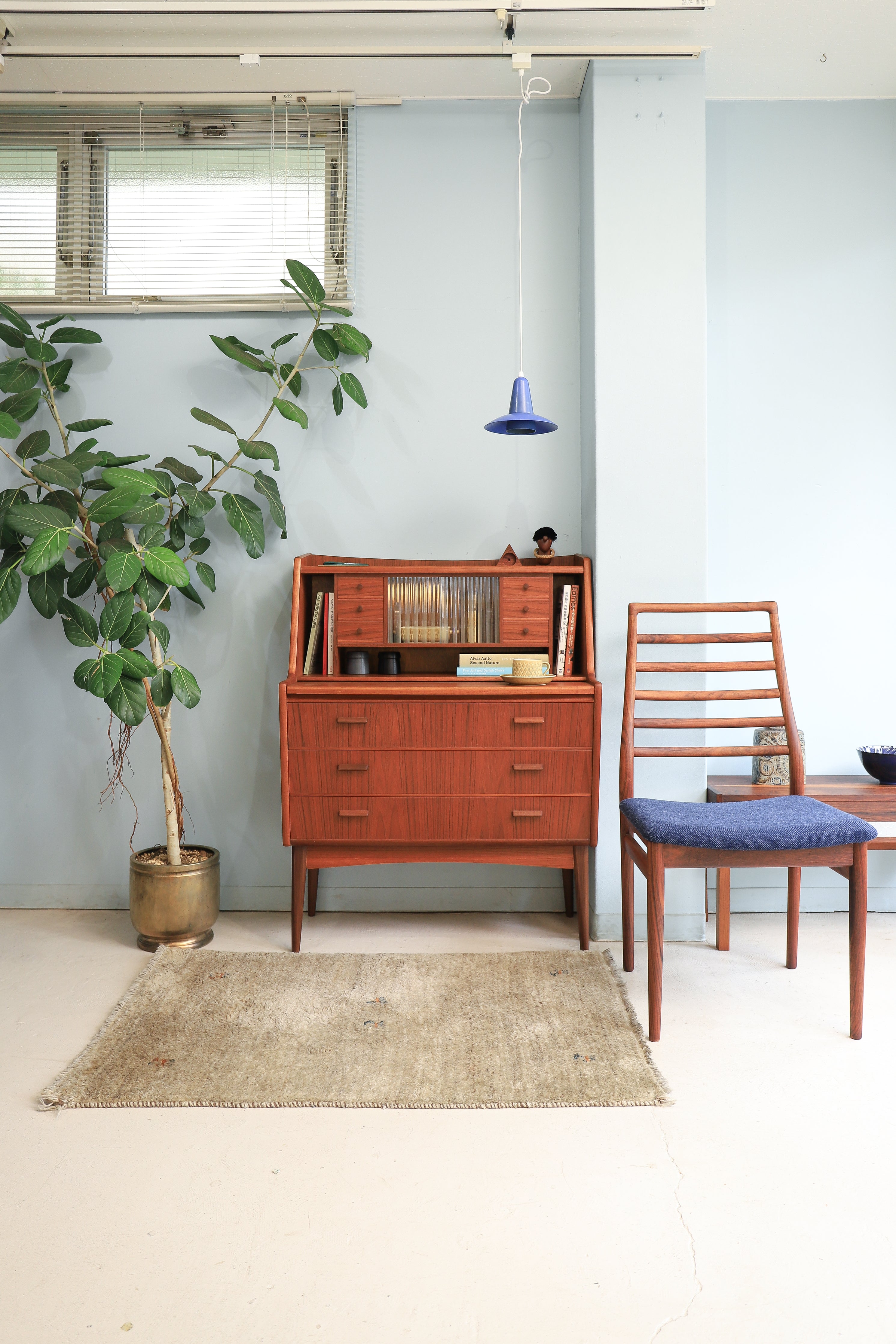 デンマークヴィンテージ ライティングビューロー デスク チェスト 北欧