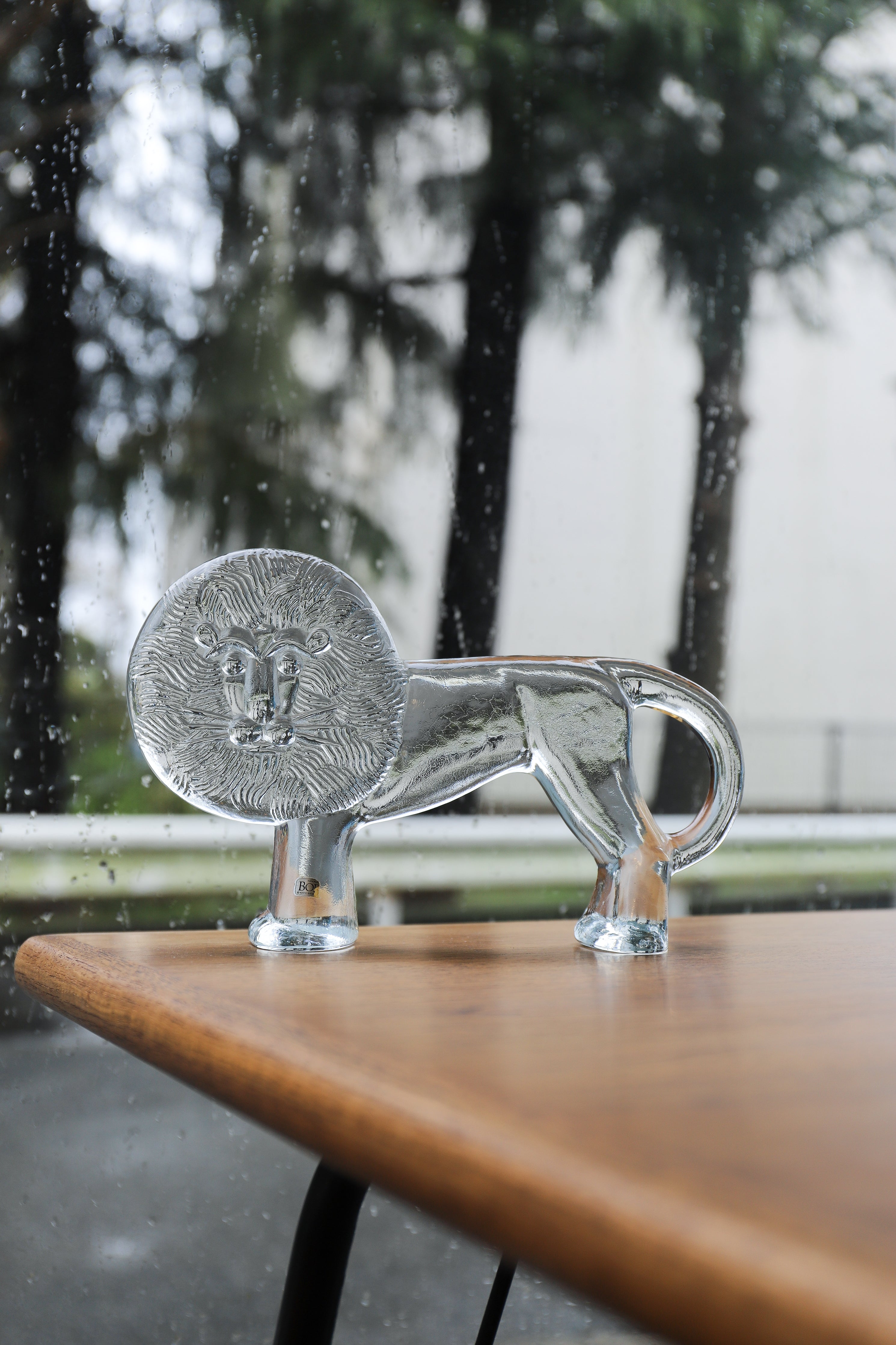 an09 KOSTA BODA ライオン ZOOシリーズ クリスタルガラス 凹み an09