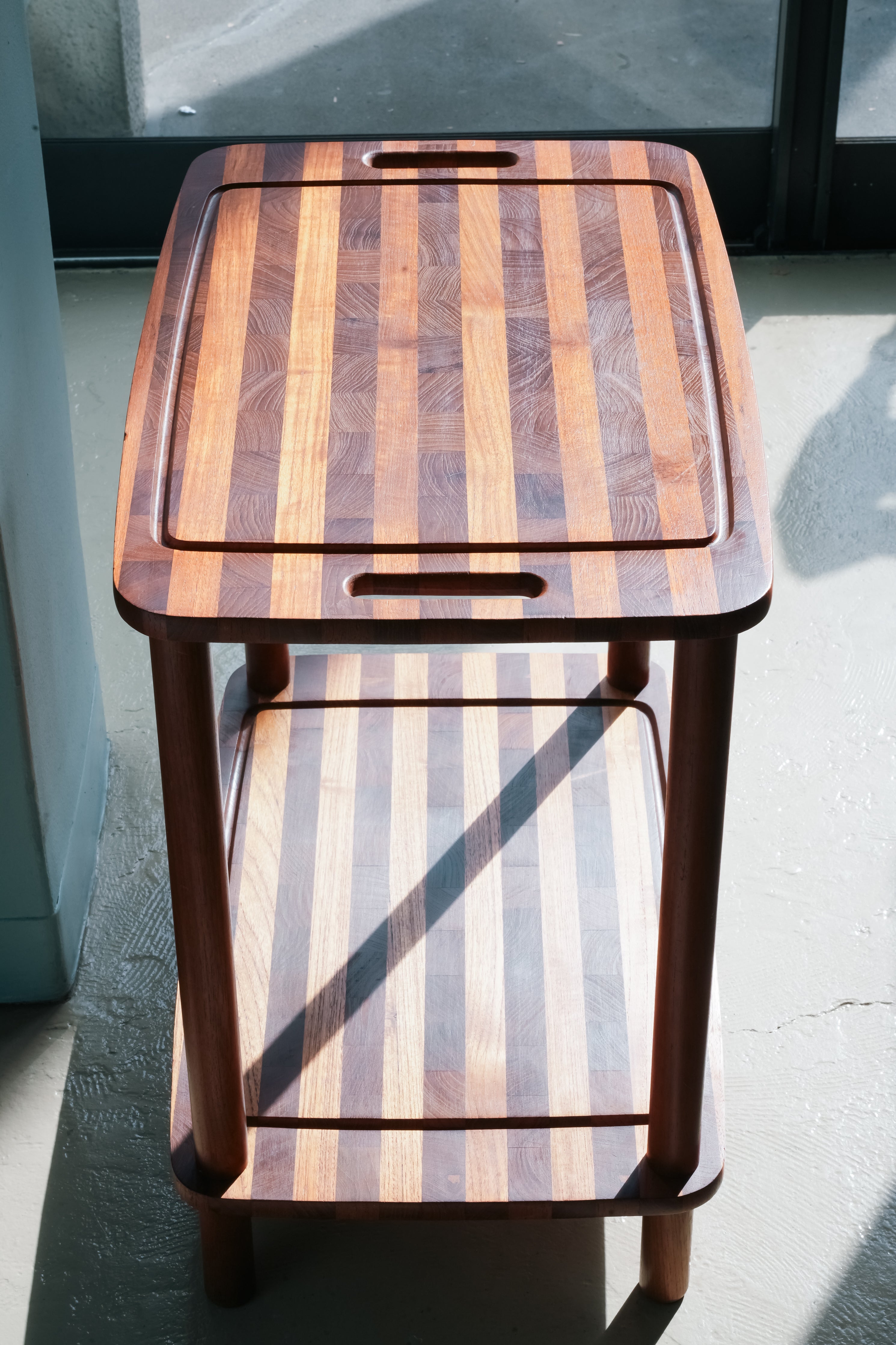 デンマークヴィンテージ サイドテーブル シェルフ チーク材 北欧家具