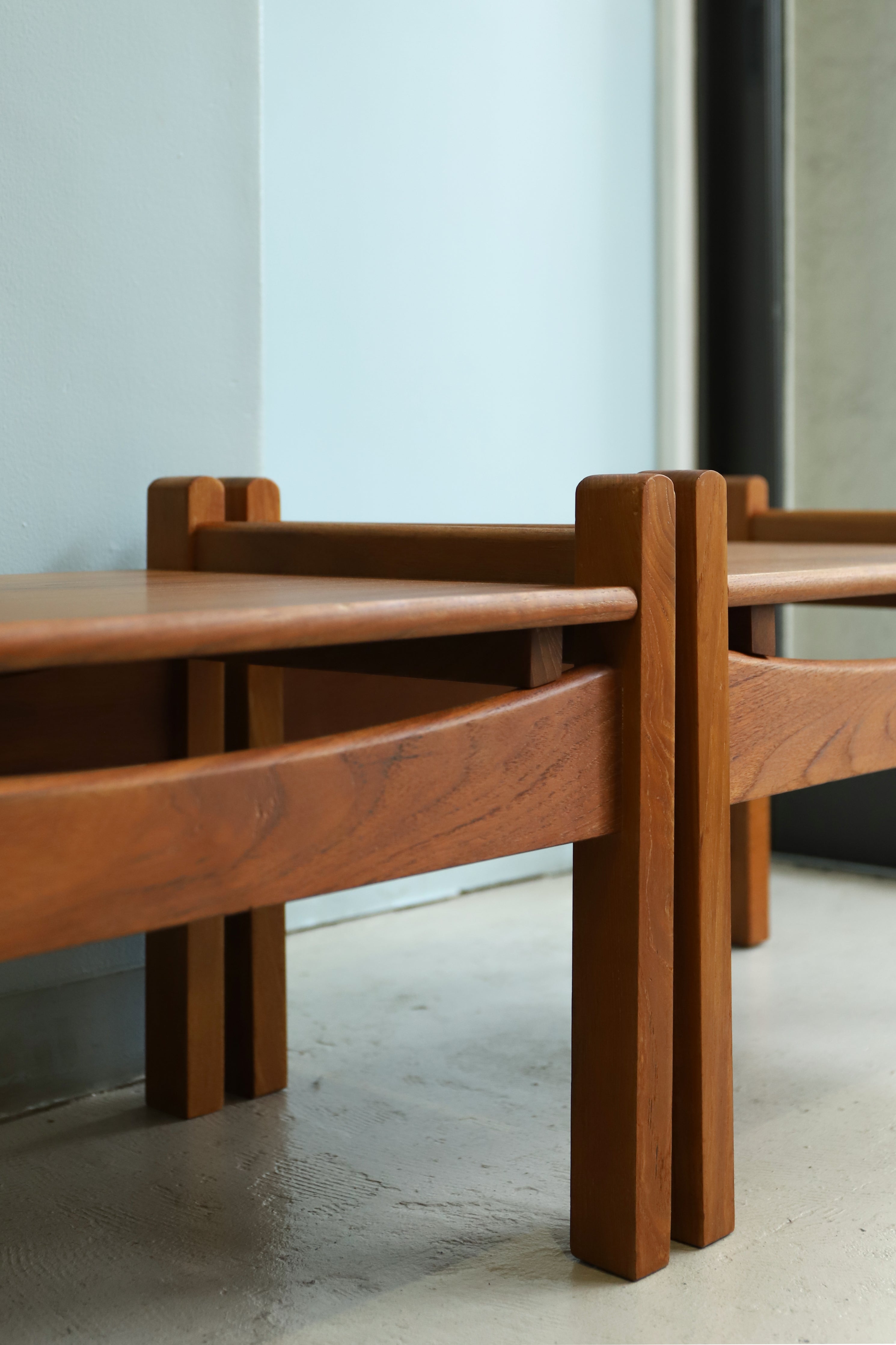 デンマークヴィンテージ サイドローテーブル チーク材 北欧家具/Danish