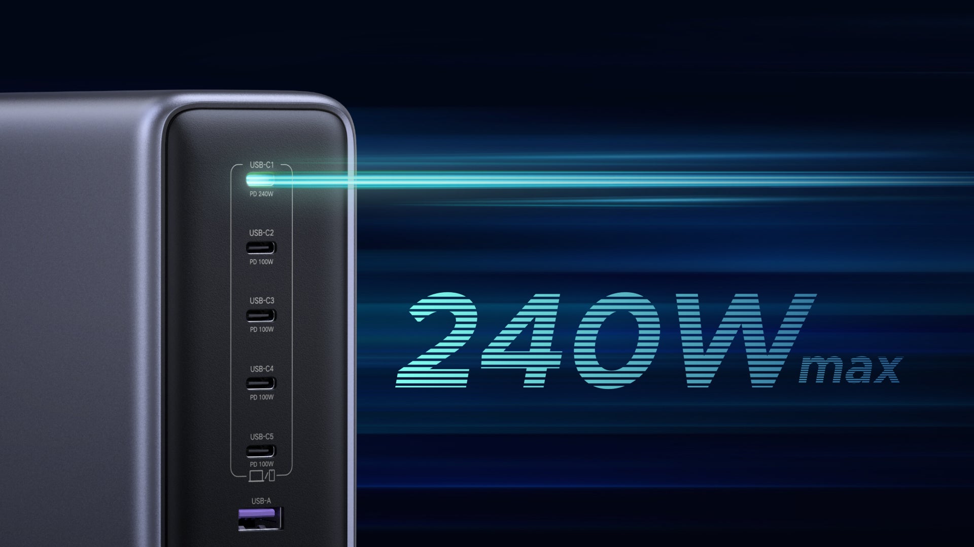 500W 6-Port USB-C Charging Hub - Up to 240W Per Device | UGREEN US