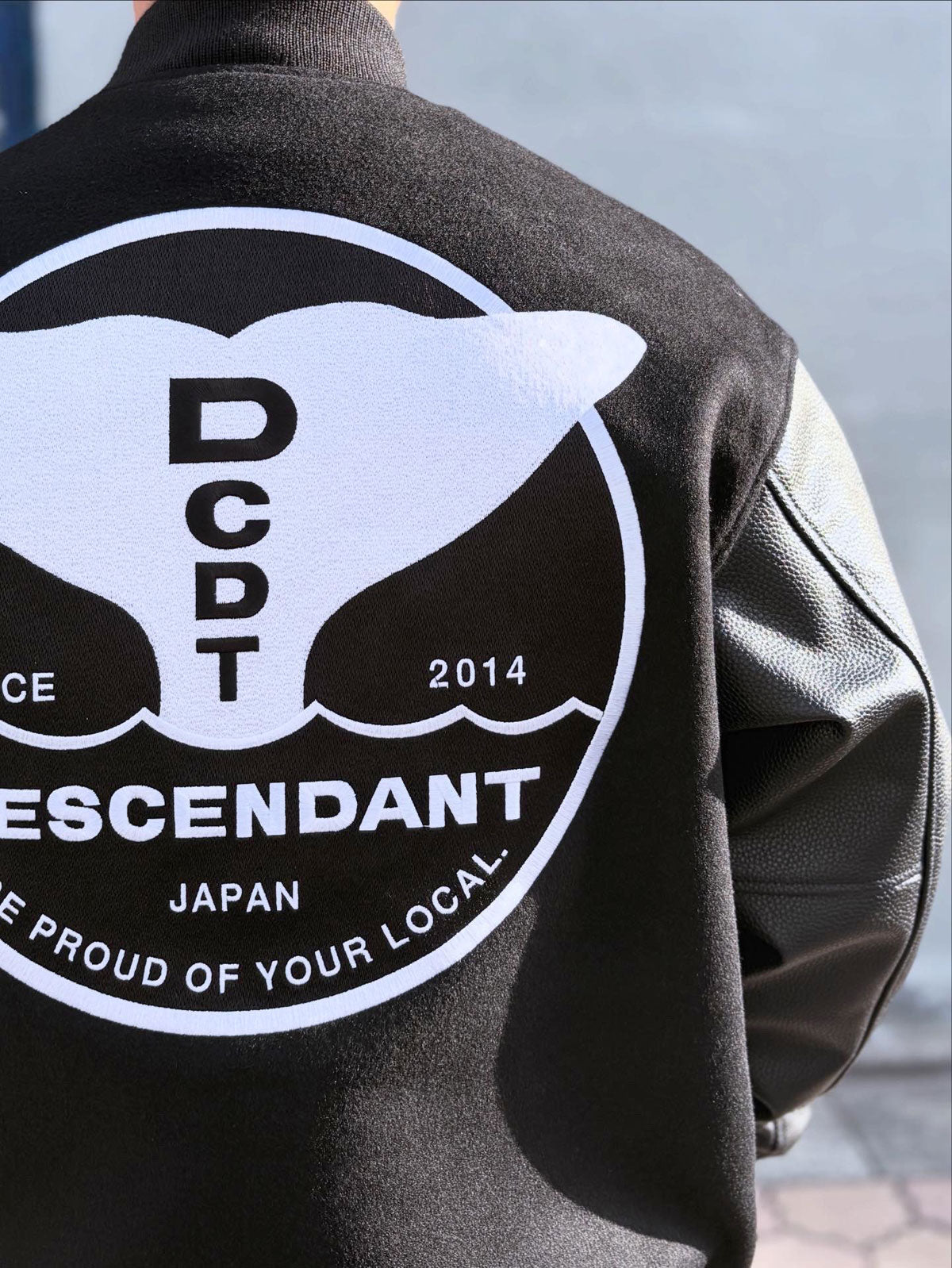 DESCENDANT/FLUKE UP VARSITY JACKET
