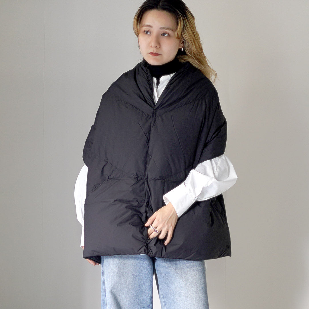 NANGA（ナンガ） ダウンポンチョマフラー / レディース 大判 軽量