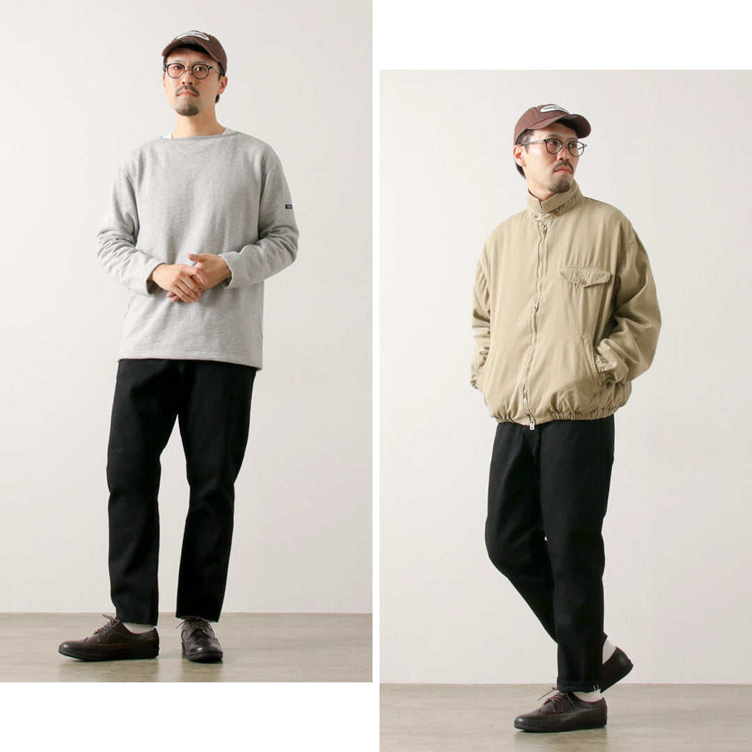 SANCA（サンカ） ブラック デニムテーパード 5Pパンツ / セルヴィッチ