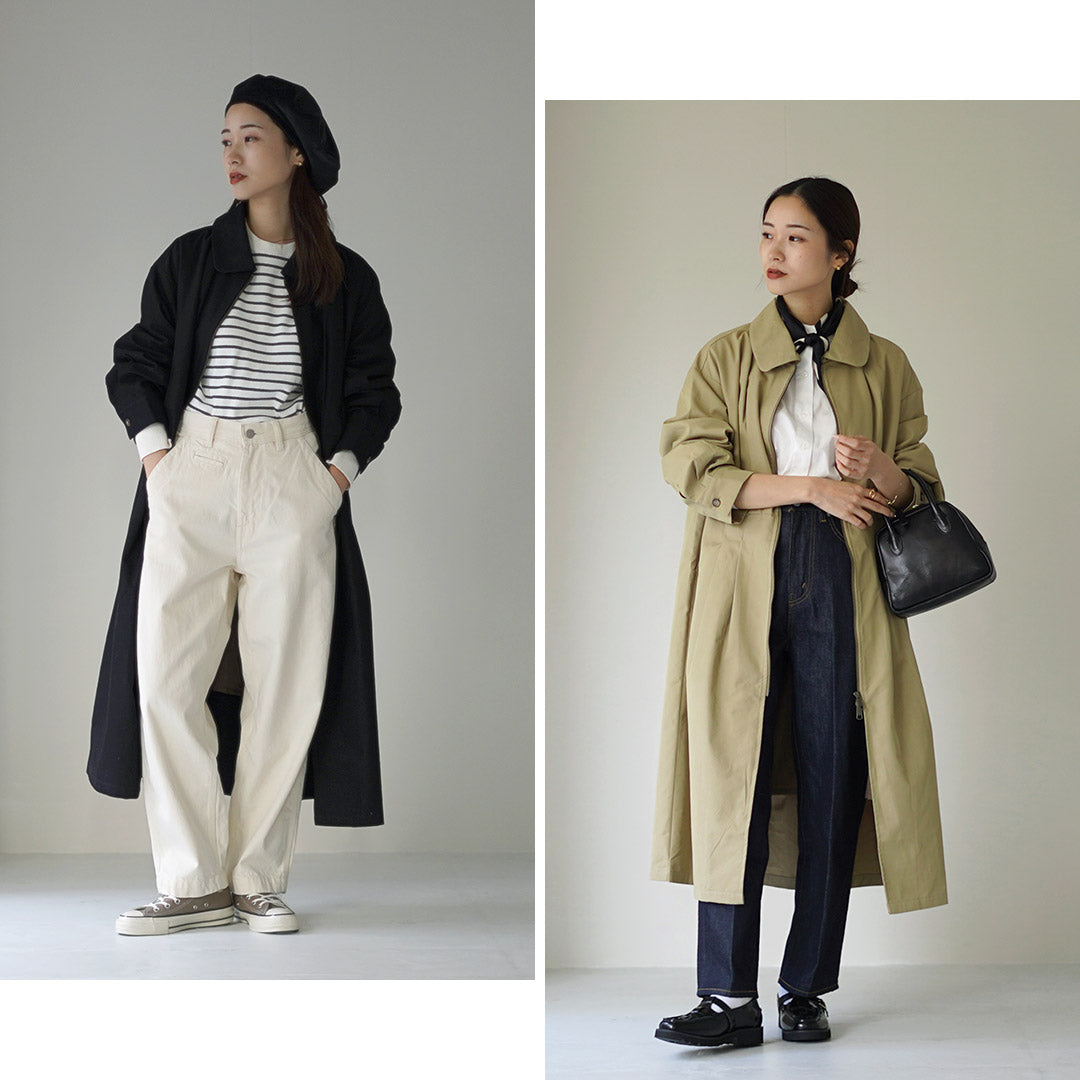 KELEN（ケレン） MONICA タックデザイン ロングコート / レディース