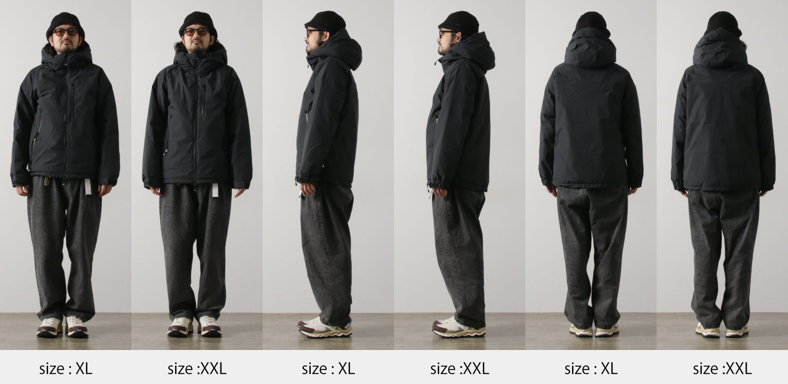 男性スタッフ16人で、「NANGA 別注 HINOC オーロラダウンジャケット