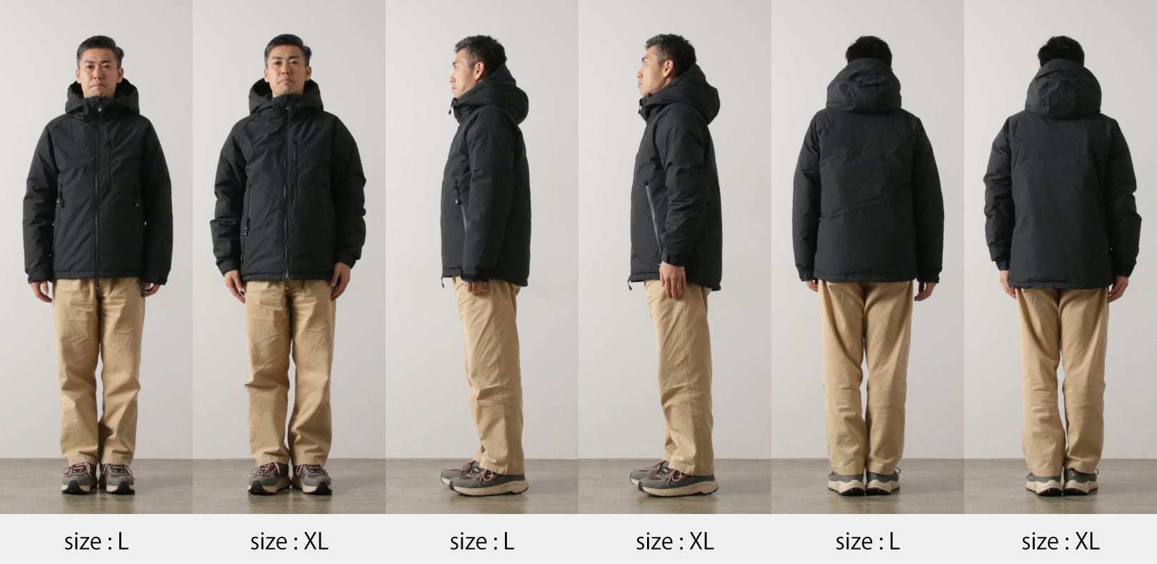 男性スタッフ16人で、「NANGA 別注 HINOC オーロラダウンジャケット