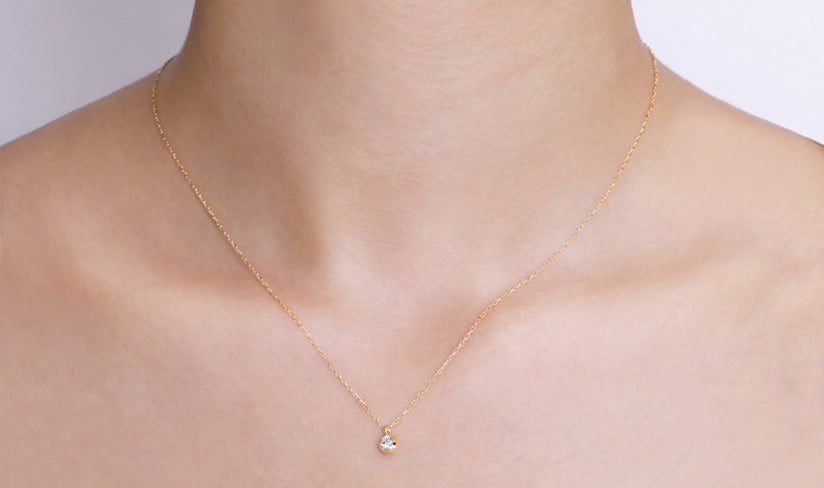 K18/Pt「0.1ctコロ」ネックレス｜【オレフィーチェ】Orefice