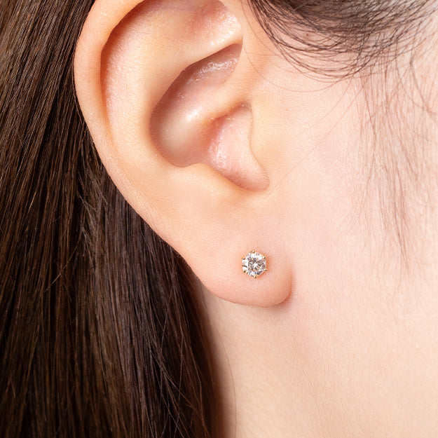 K18/Pt「0.5ctマリリン」ピアス｜【オレフィーチェ】Orefice