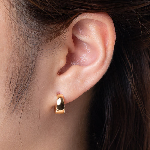 K18/PT「セシリー フープ」ピアス｜【オレフィーチェ】Orefice