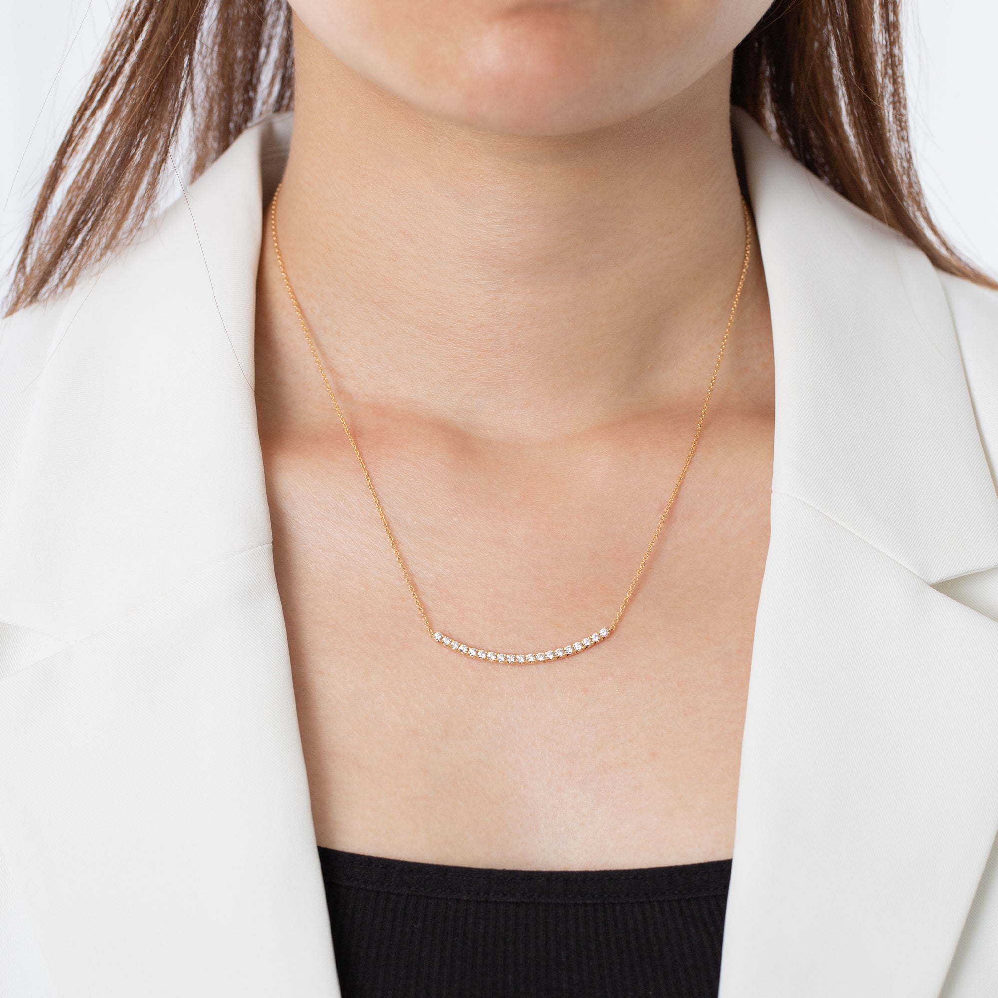 K18/Pt「ディアライン EXラージ」ネックレス｜【オレフィーチェ】Orefice