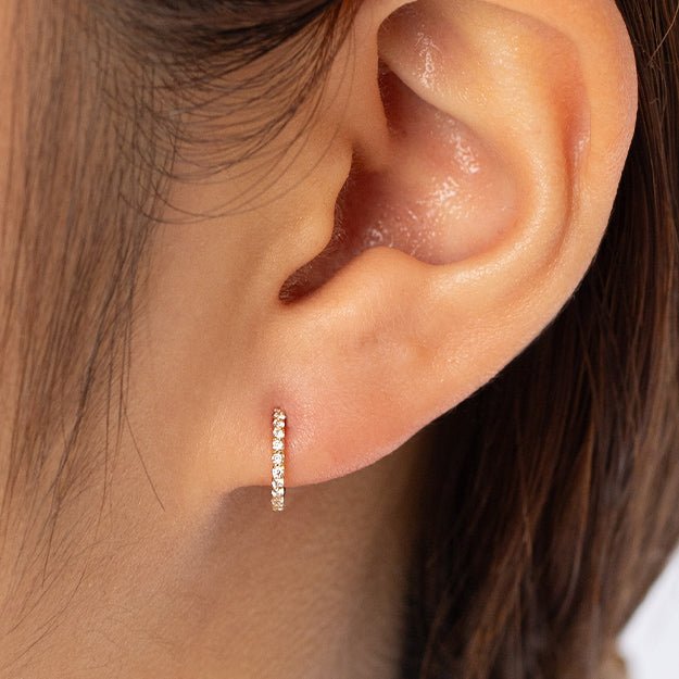 K18/Pt「セリア ミニ」ピアス｜【オレフィーチェ】Orefice