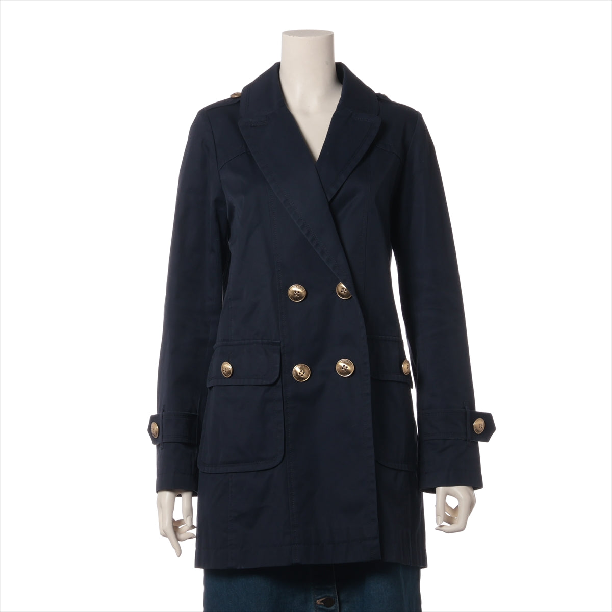 バーバリーブルーレーベル ウールコート L モヘヤ混 チェスターコート