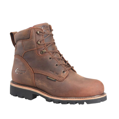 Chippewa Men's Super DNA 6 Inch Waterproof Lace Up Steel Toe Work