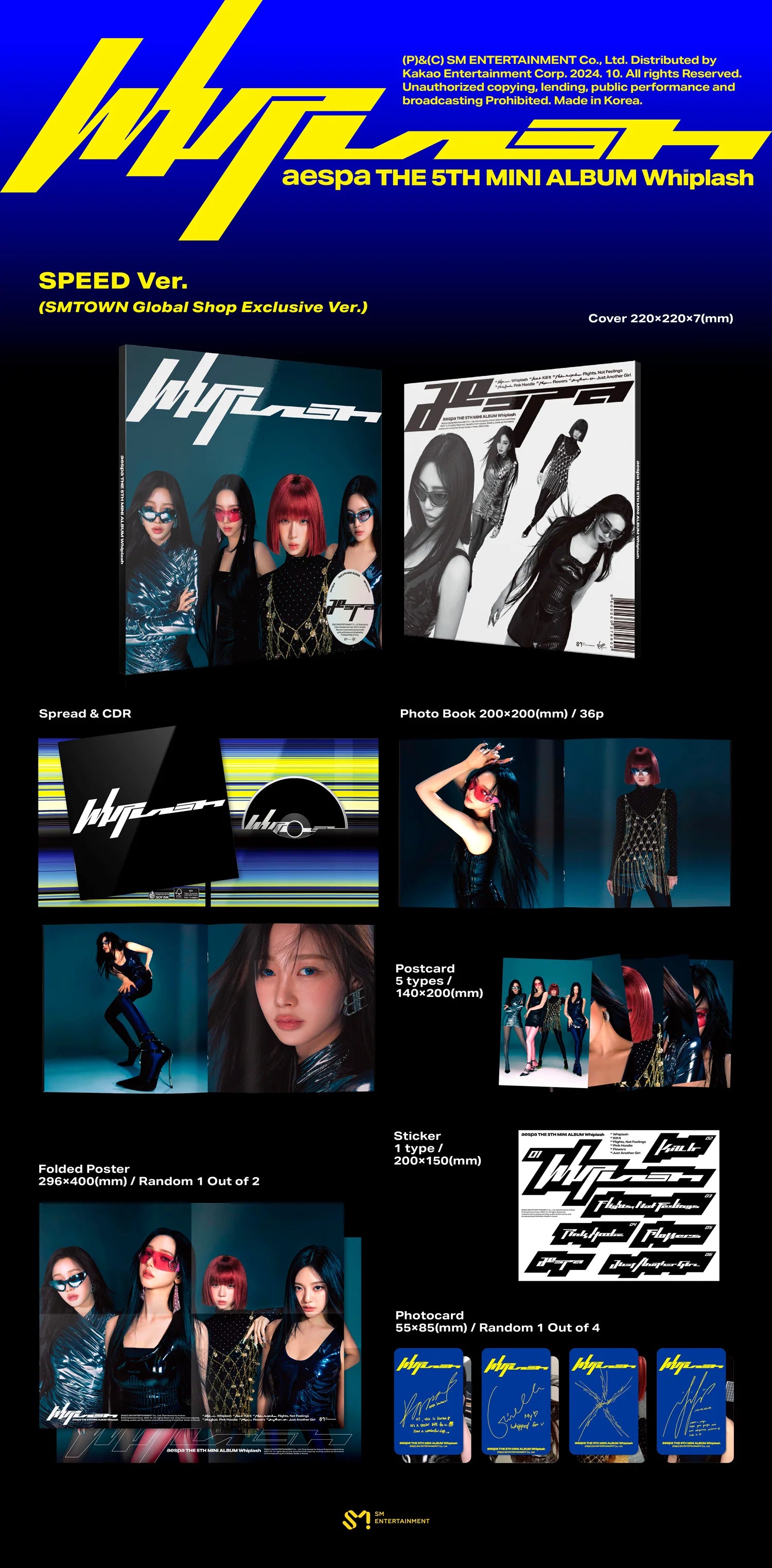 AESPA 5TH MINI ALBUM - WHIPLASH (SPEED: SMTOWN GLOBAL EXCLUSIVE