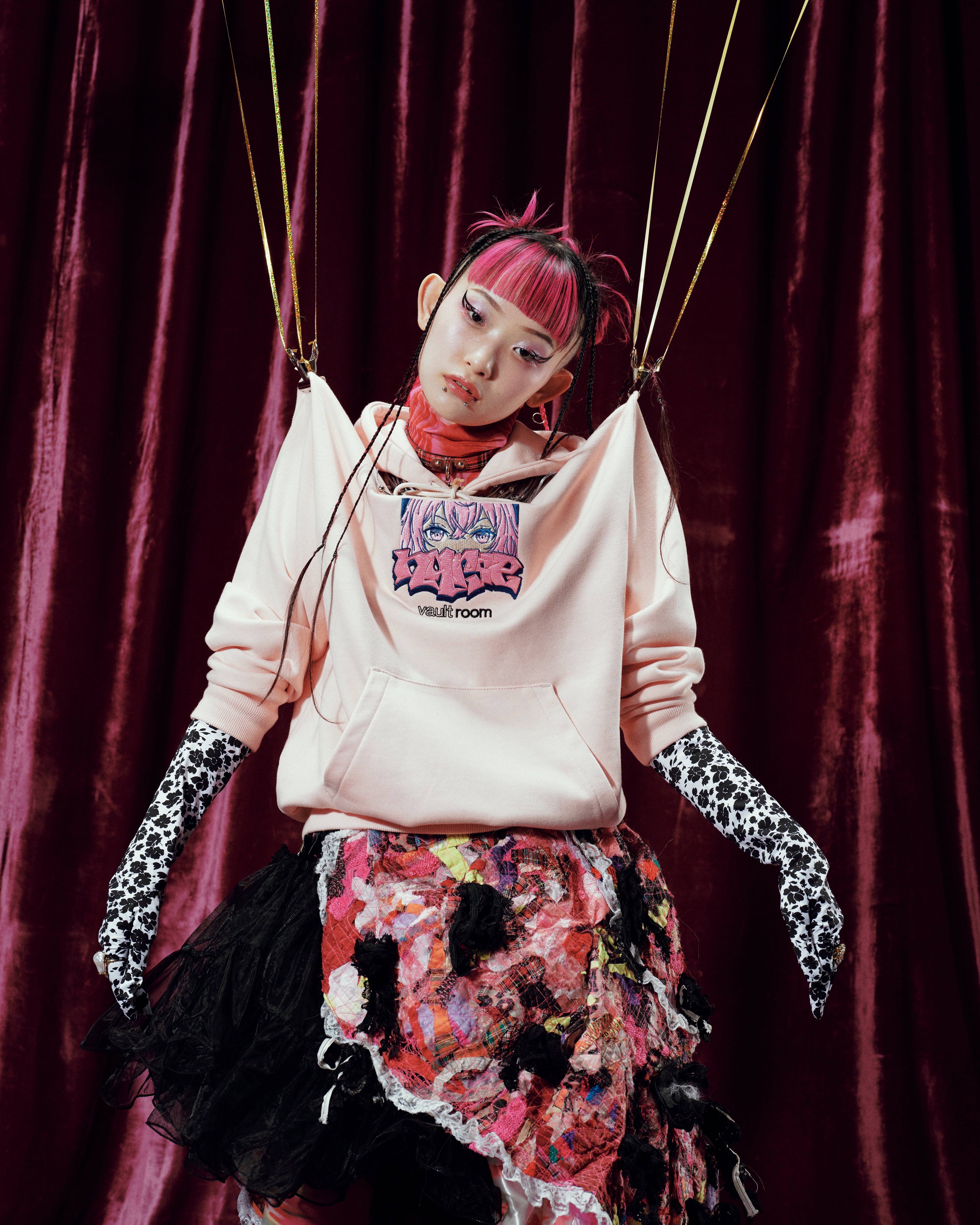 VAULTROOM nqrse DEVIL BLANKET ステッカー付 vaultroom × nqrse