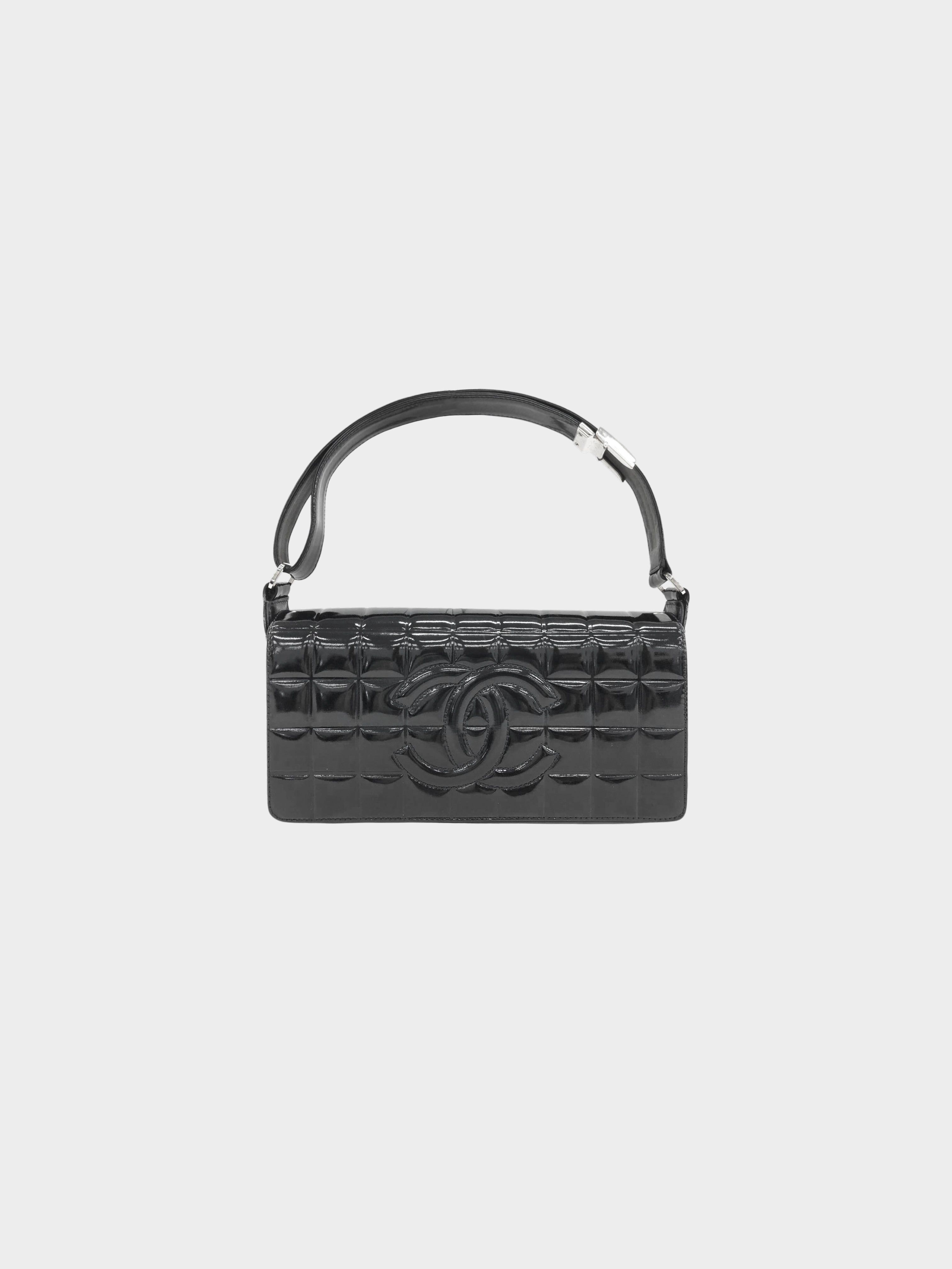 Chanel 2003 Black Chocolate Bar Boston Bag