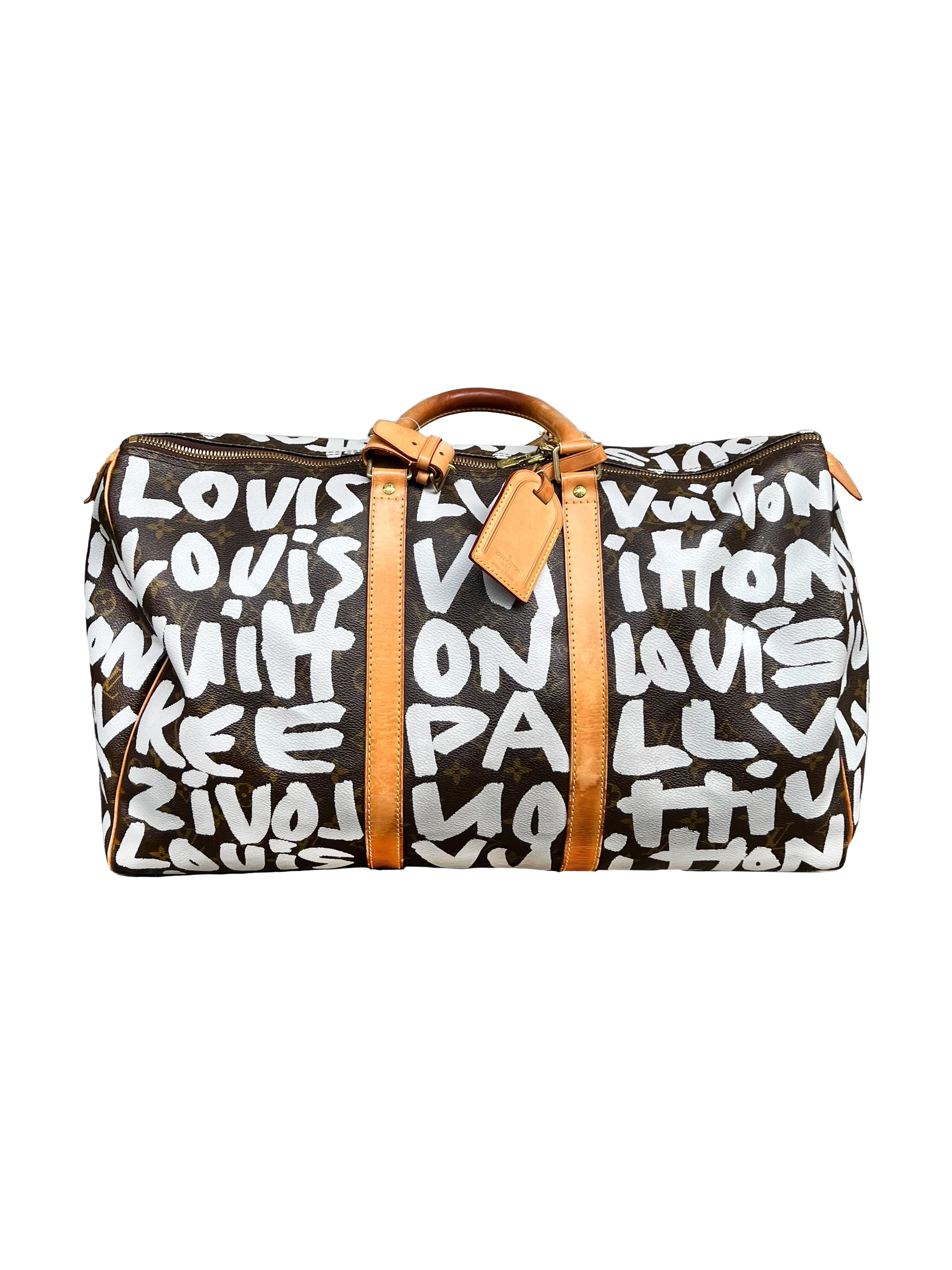 Louis Vuitton x Stephen Sprouse 2010s White Graffiti Duffle