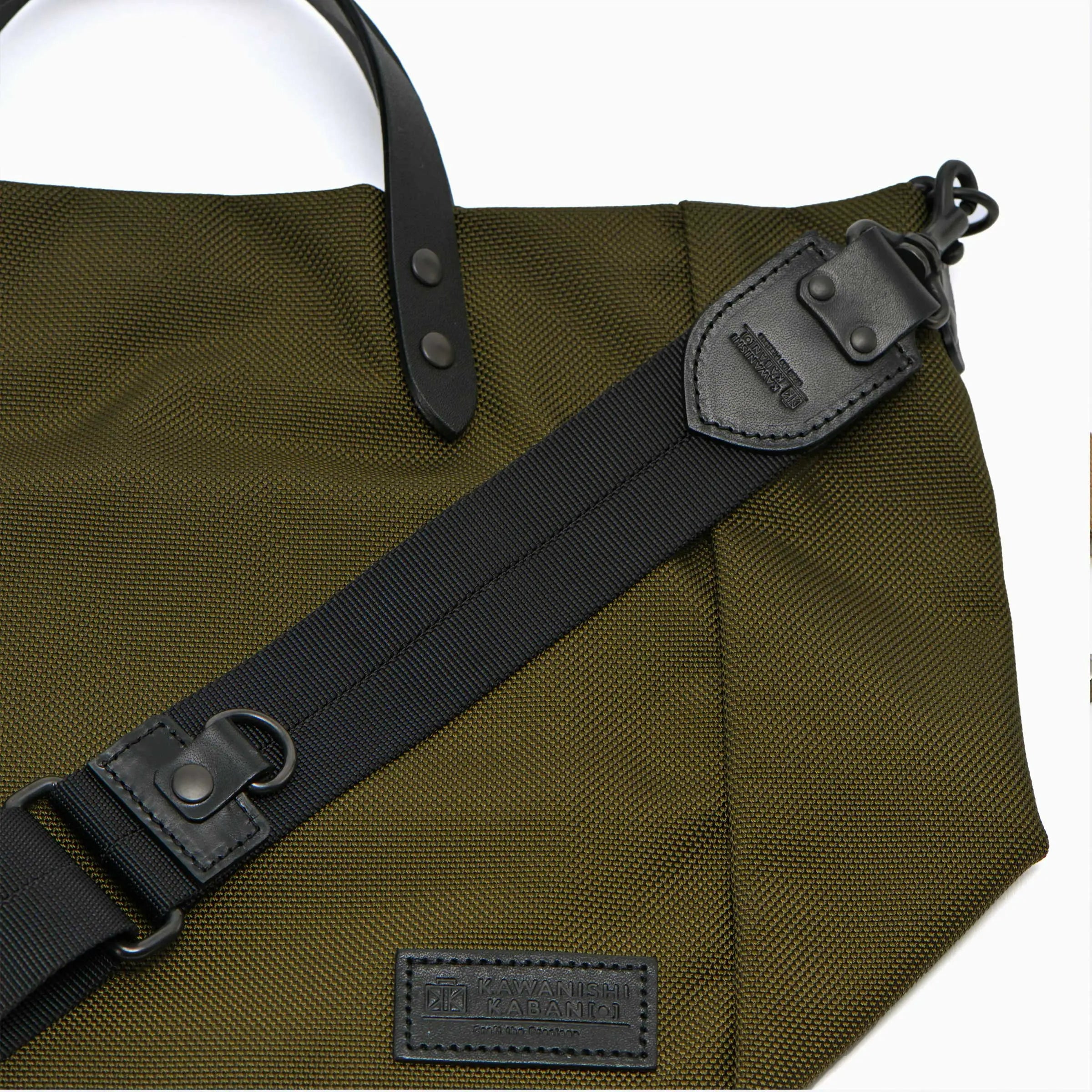 コーデュラ(R)用ショルダーパーツ[38mm] Dカンレザー付き｜ナイロン製