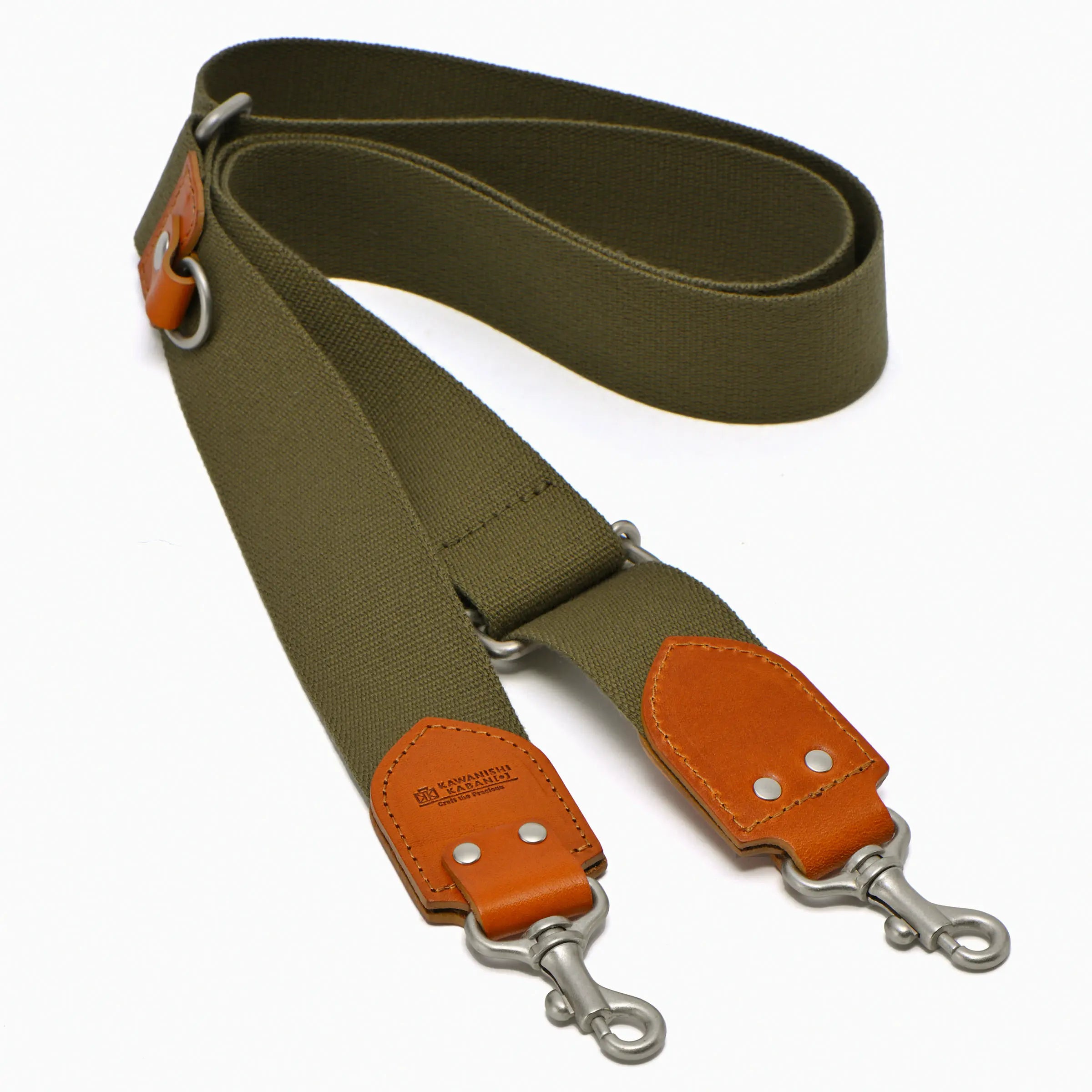 帆布用ショルダーパーツ[38mm] Dカンレザー付き|アクリル製 – カワニシ