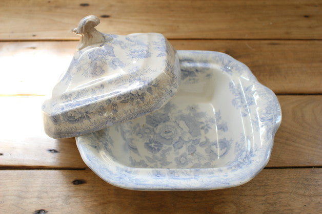 アジアティックフェザンツ 四角いチュリーン（蓋付きの深皿）スクエア