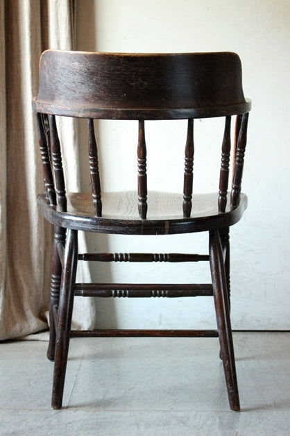 1910年代オーク材オフィスチェア（椅子） イギリスアンティーク家具