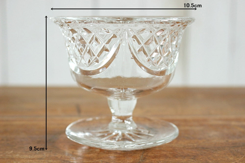 オールドバカラ バカラ ウランガラス 小物入れ バンブー レア 美品