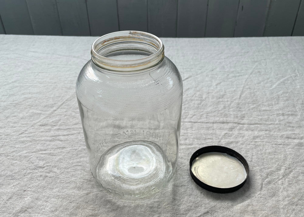 ホーリックガラスジャー（保存容器）高さ20cm イギリスアンティーク