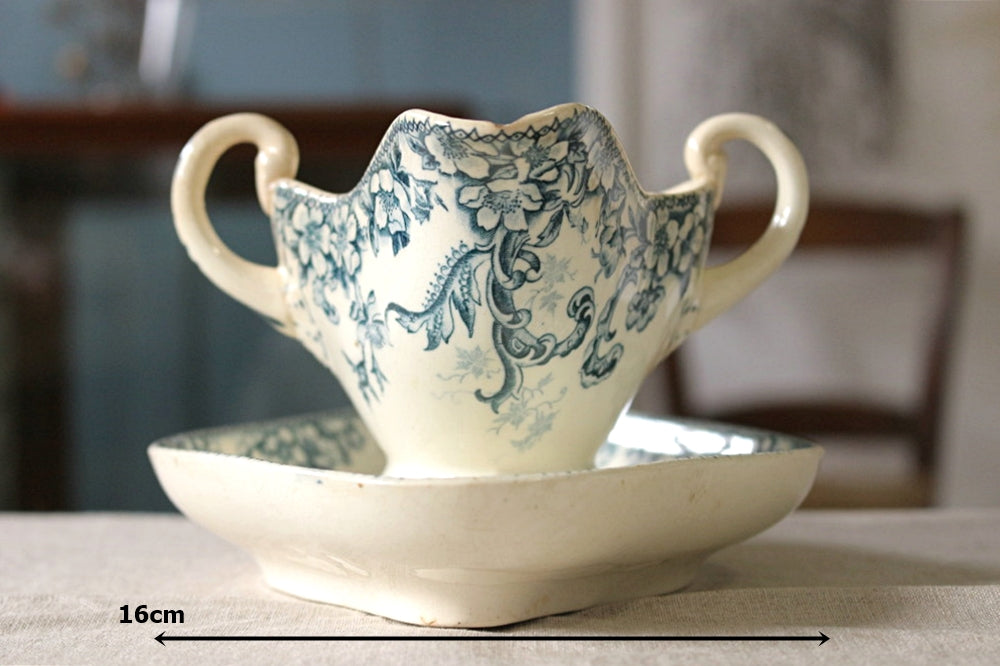 ショワジールロワ窯Wild Roseソーシエール フランスアンティーク食器