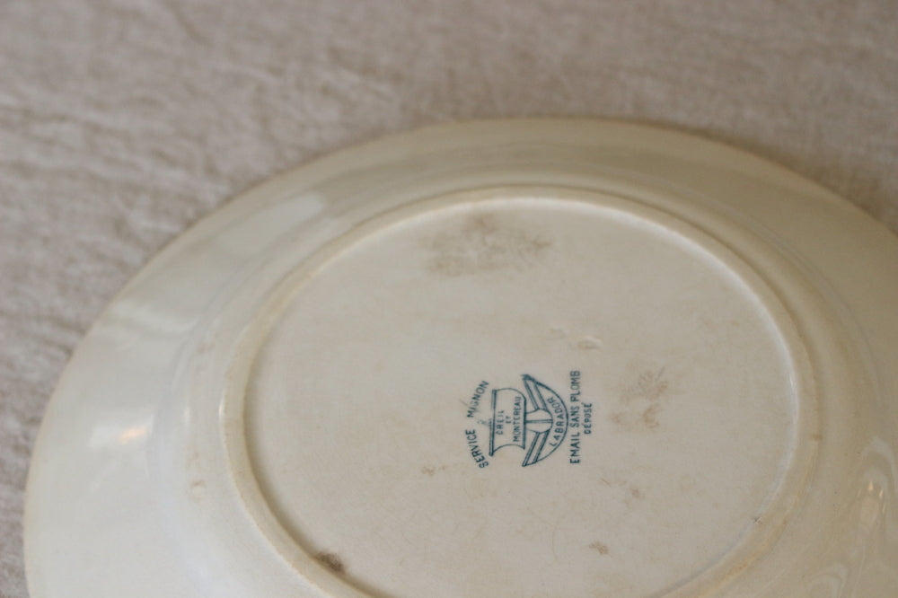 クレイユモントロー窯『MIGNON』（直径23cm） フランスアンティーク