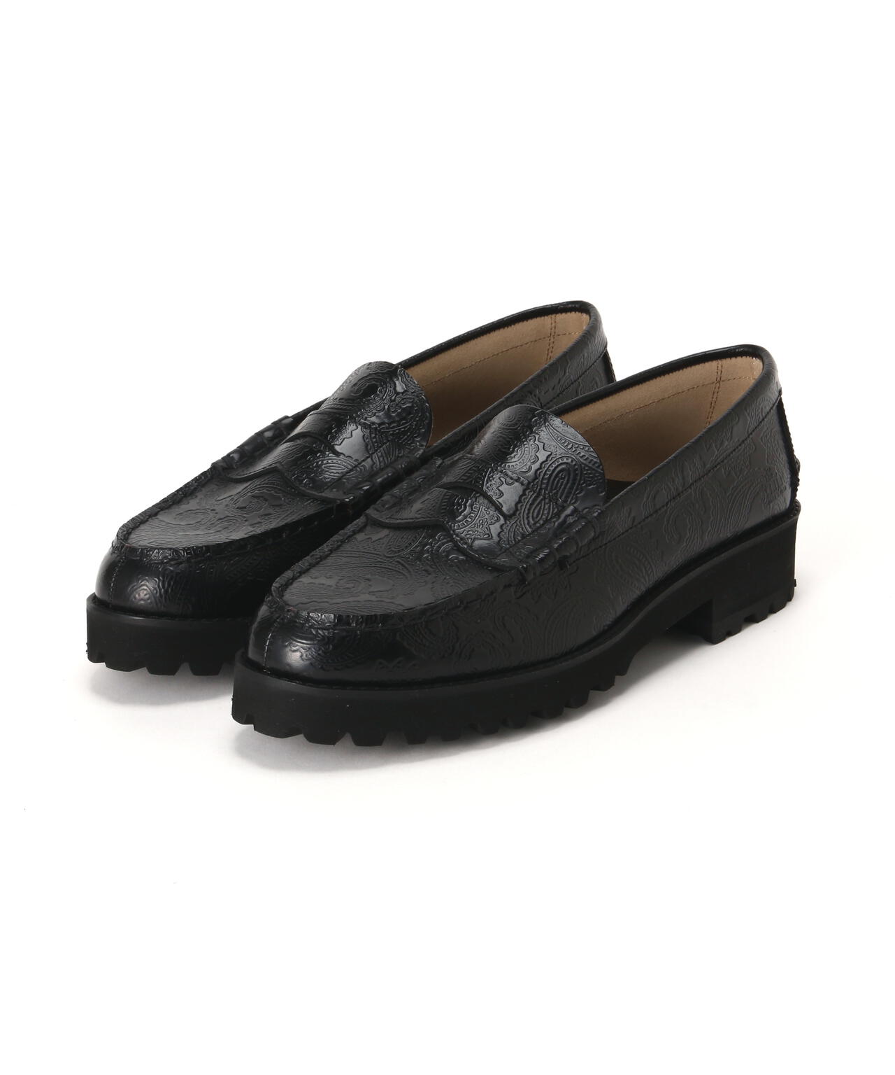 The Kenford Fineshoes/TANK SOLE LOAFERS/BLACK QUILT TASSEL | L.H.P