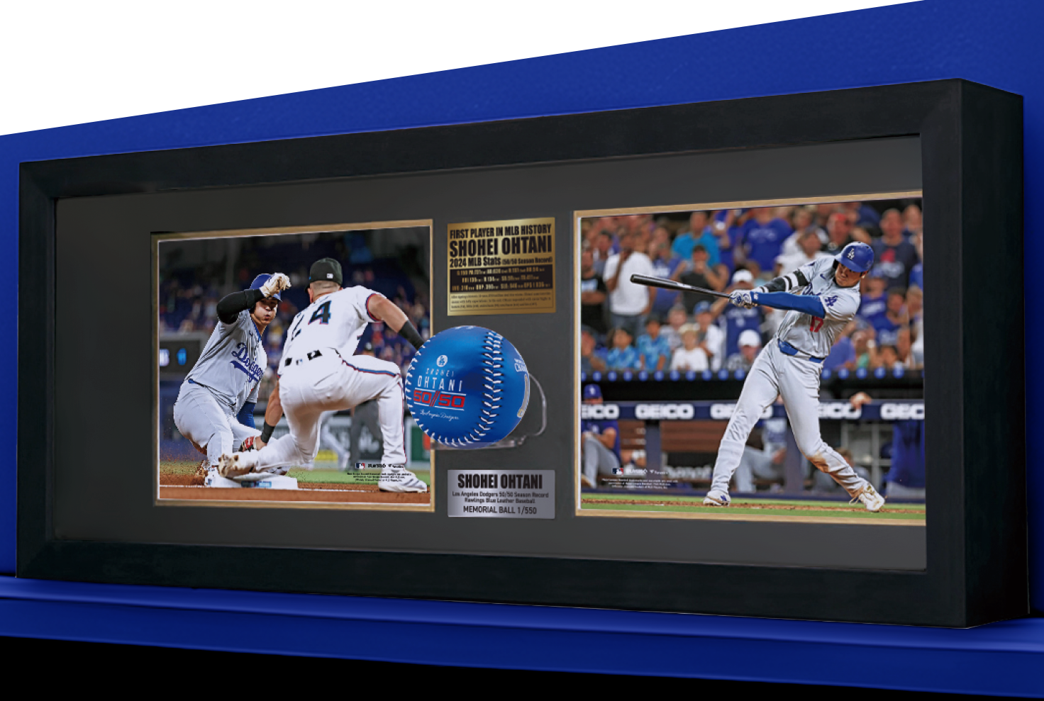 大谷翔平選手サイン入りボール MLB公式ライセンスフォト2枚セット