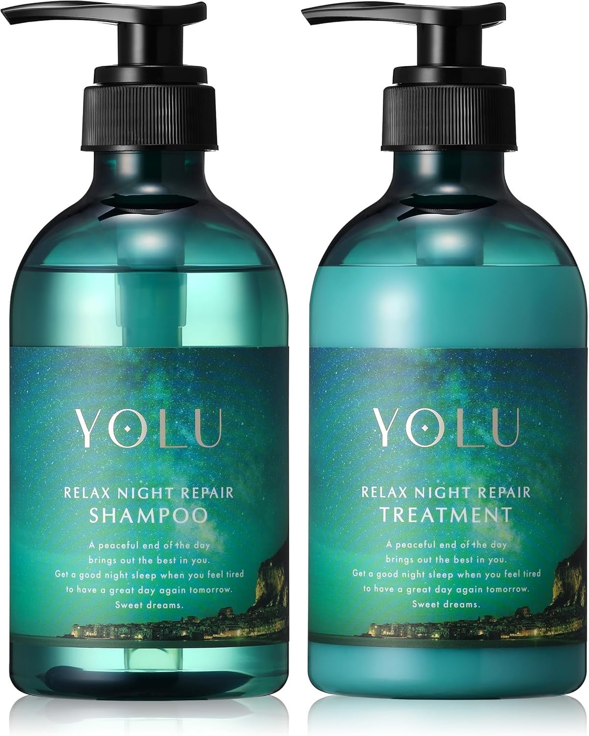 YOLU「ワールド リラックスナイトリペアヘアケアセット」バス