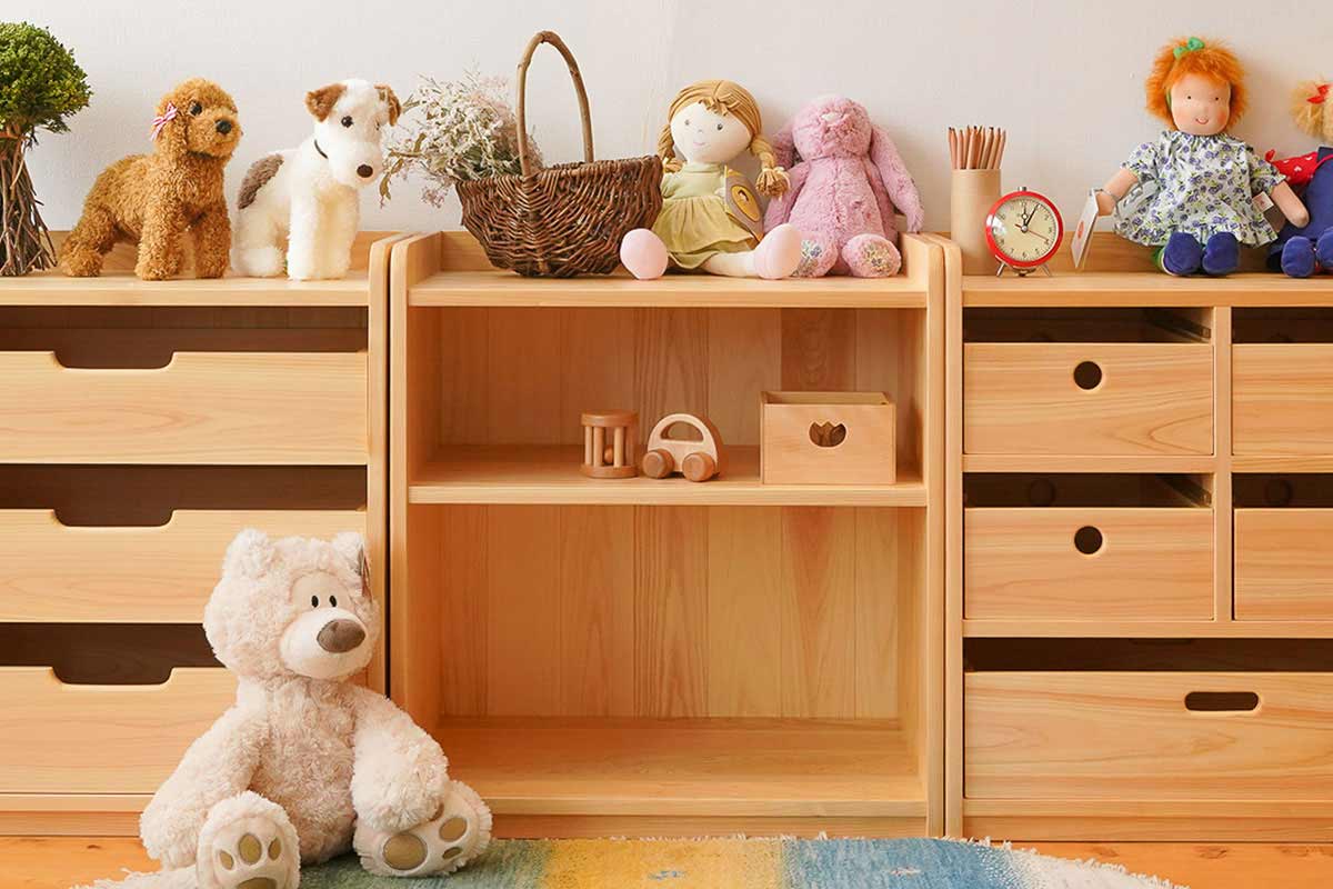 幼児期から使えるいろは家具のセット – なかよしライブラリー