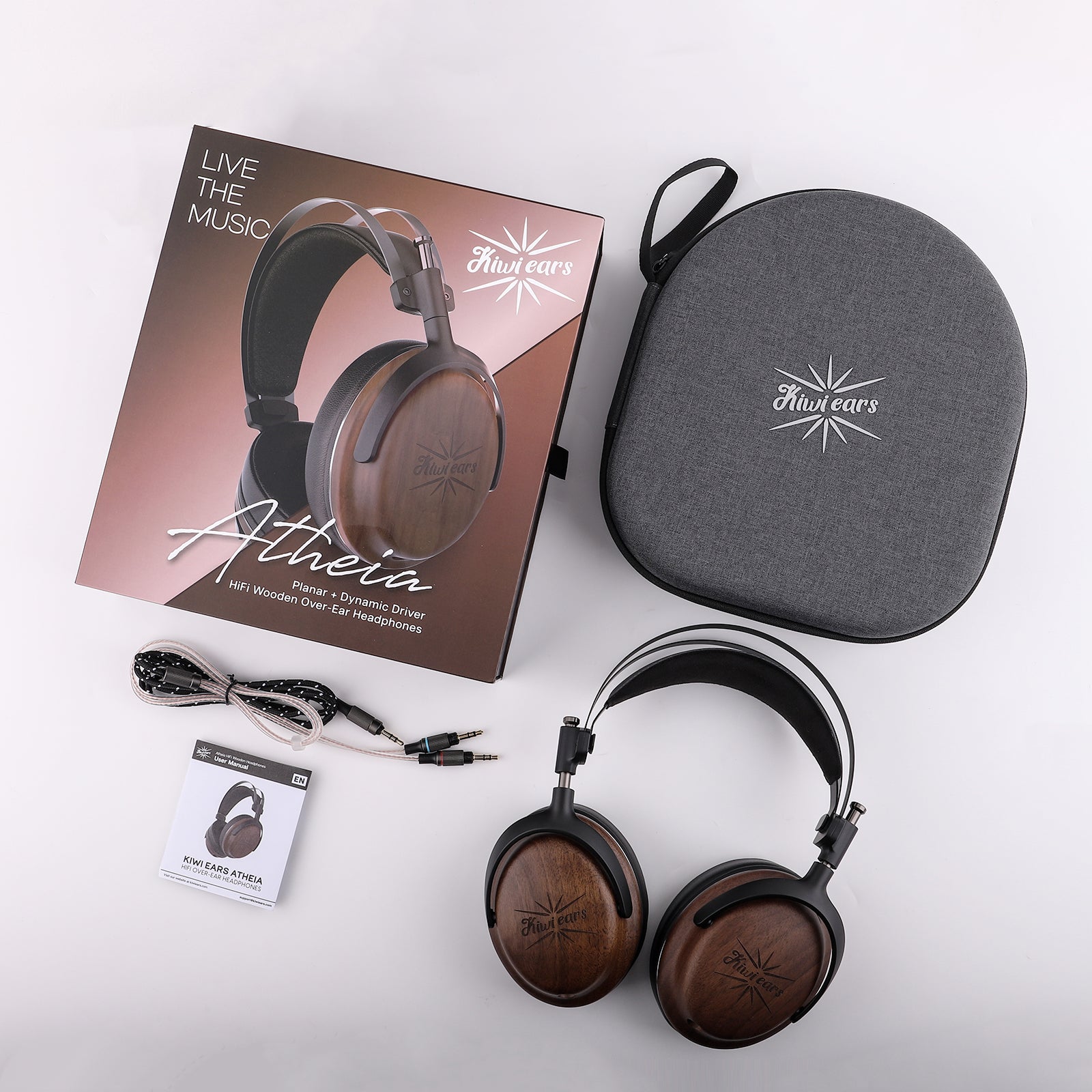 Kiwi Ears Atheia | Dynamic + Planar Magnetic Dual Driver Headphones