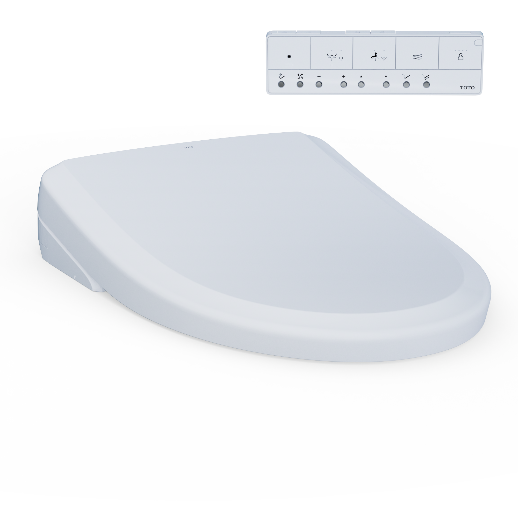 TOTO® S7A WASHLET® with Contemporary Lid, Elongated, Cotton White