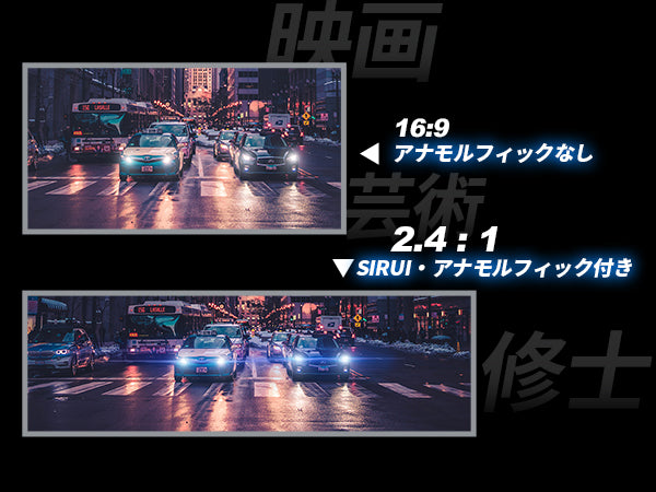 アナモルフィックレンズ 1.33x APS-C 50mm E/MFT/X/RF – SIRUI JAPAN