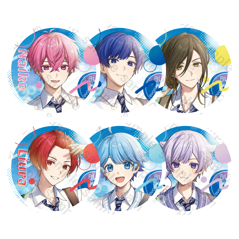 りうら いれいす もふめいと（ぜったいてきしんじゃ！ ） 缶バッジ 赤