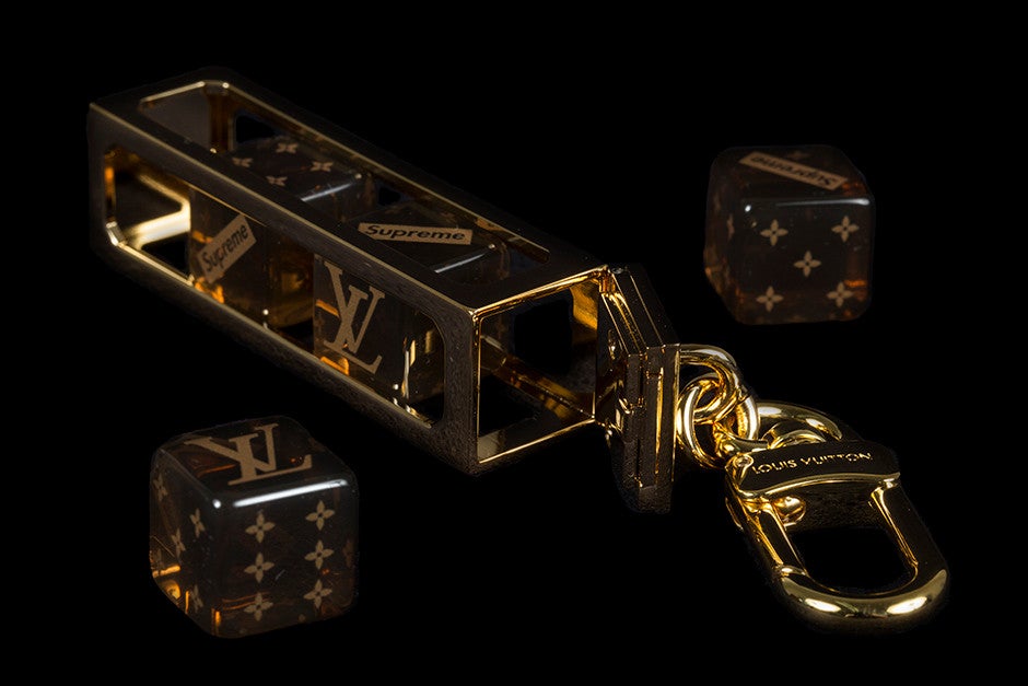 LOUIS VUITTON/SUPREME DICE KEYCHAIN|MP2072|BROWN - PROJECT BLITZ