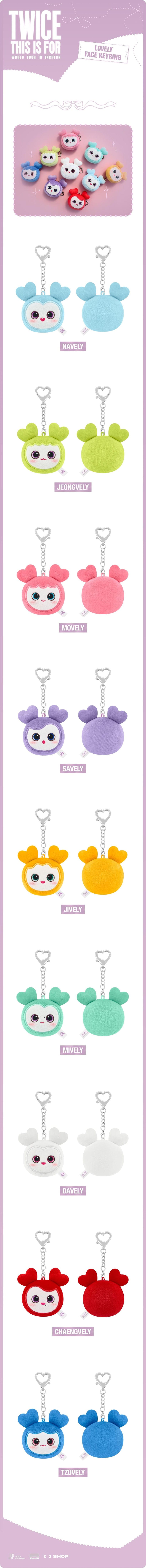 TWICE - Face Keyring THIS IS FOR World Tour MD