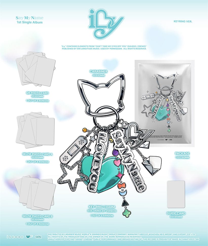 SAY MY NAME - 1st Single Album iLy (KEY RING VER.)