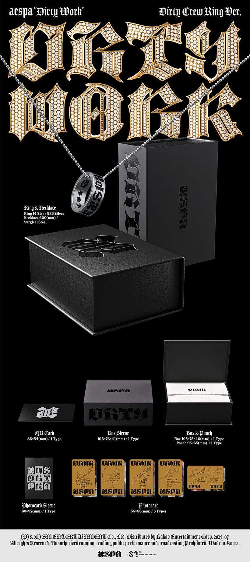 aespa - Single Album Dirty Work (Dirty Crew Ring Ver.)