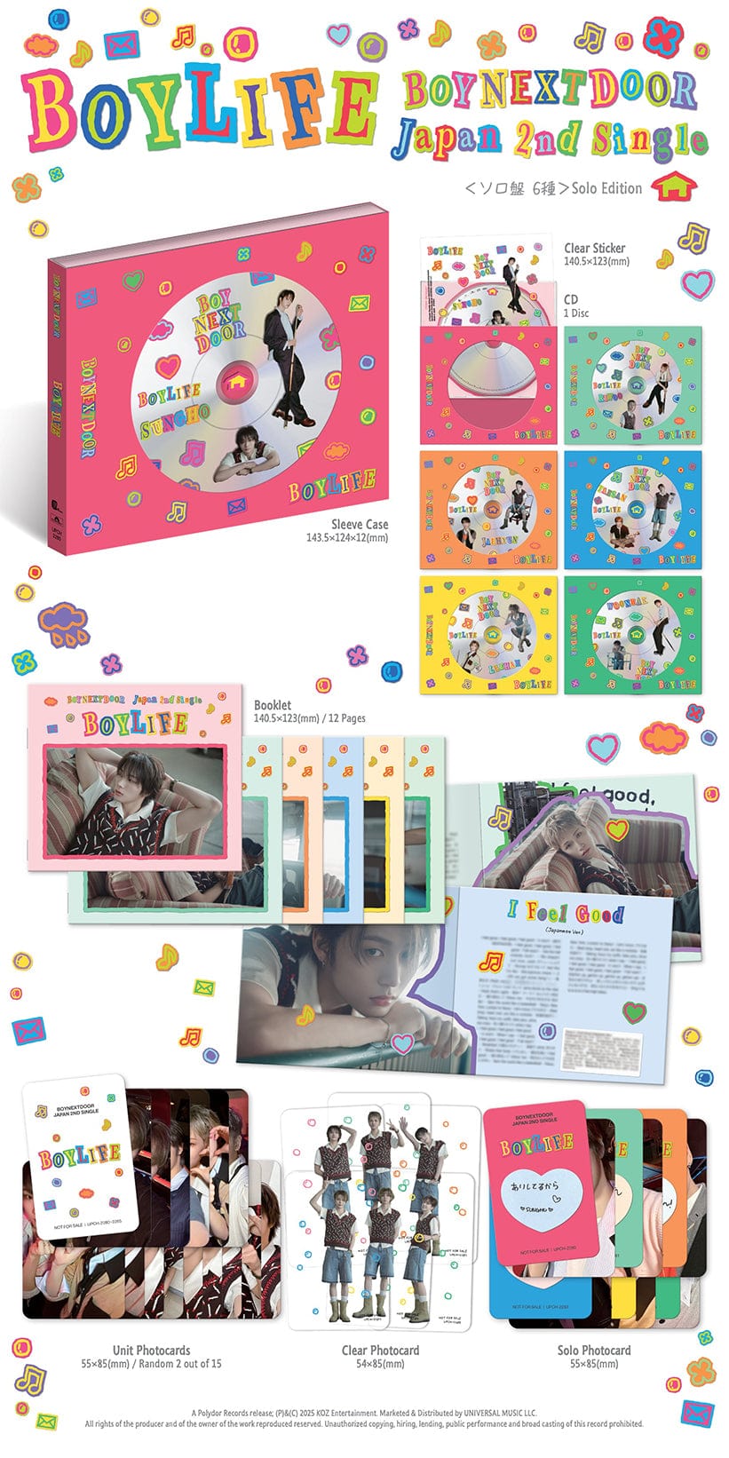 BOYNEXTDOOR - JAPAN 2nd Single BOYLIFE Solo Jacket