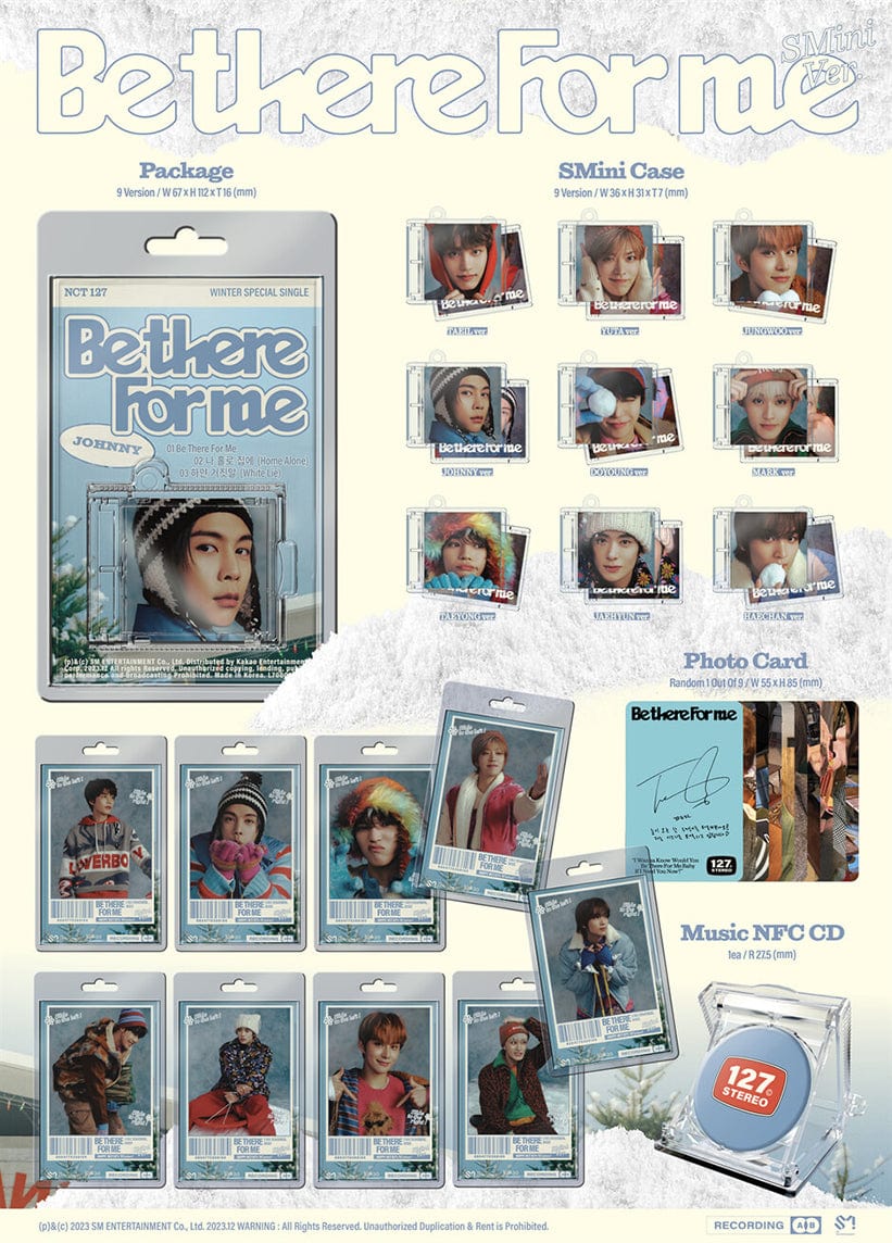 NCT 127 - Winter Special Single Album [Be There For Me] (SMini Ver.)